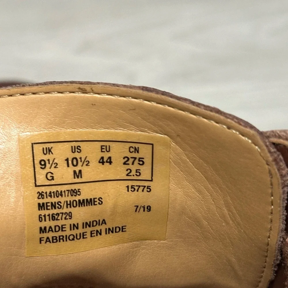 Clarks Flow Top Chukka Boots Mens 10.5 Brown Leather Lace Up‎ Casual Ankle Boots